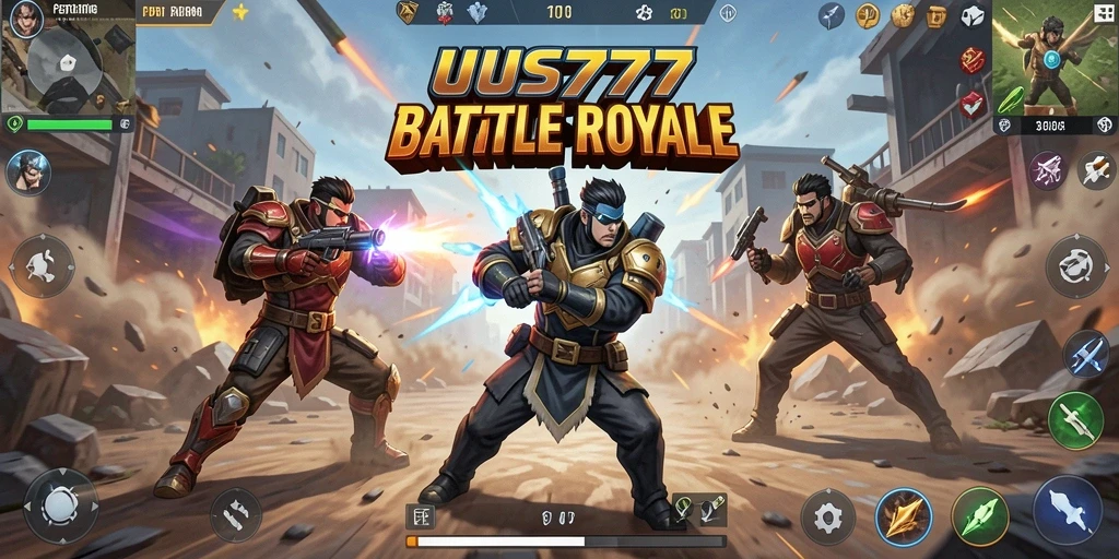 Gameplay mendebarkan dalam pertarungan Battle Royale UUS777