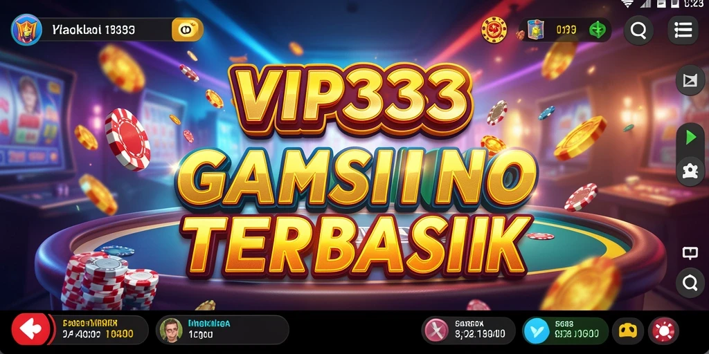 Screenshot utama VIP333 menampilkan gameplay Kasino yang seru dan interaktif.